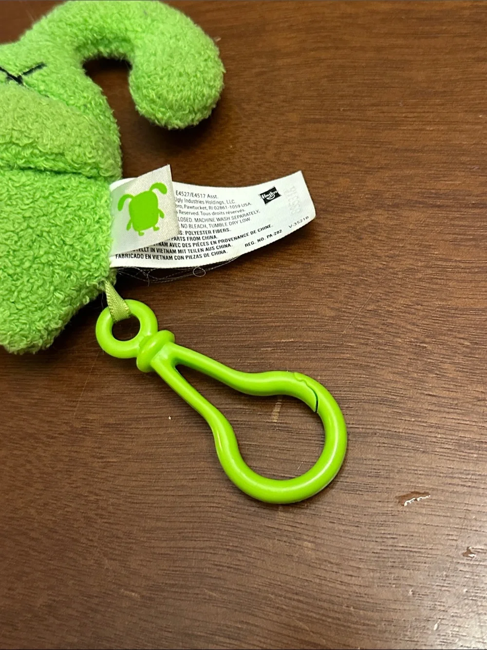 2019 Ugly Dolls Plush 5” Lime Green Ox and Purple Ugly Fog Monster Clip-On